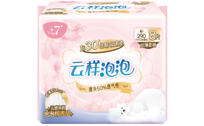 Goodcare+7®云样泡泡日夜兼用290mm卫生巾8片装